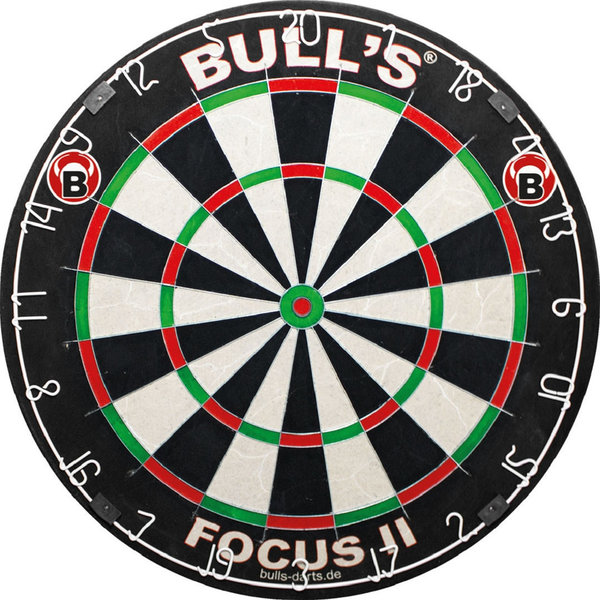 Dartboard Bulls Focus II Bristle Board  45,5 cm