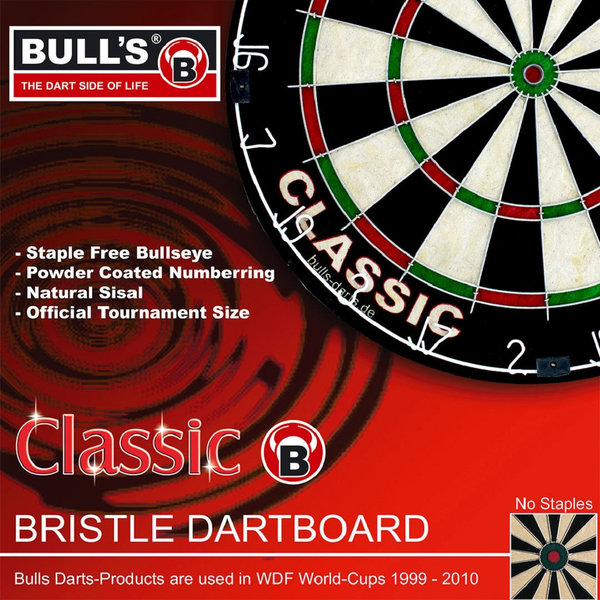 Dartboard BULL'S Classic Bristle Dart Board 45,5 cm