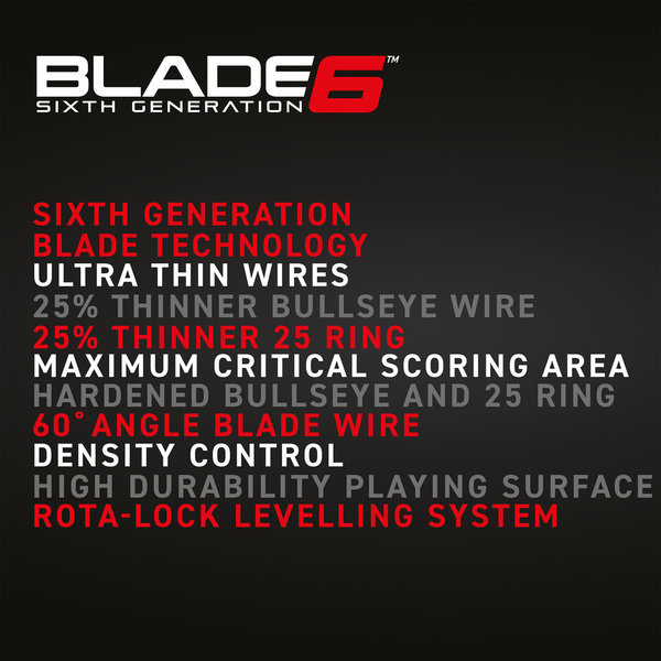 Dartboard Winmau Blade 6 Dual Core Turnierdurchmesser: 45cm
