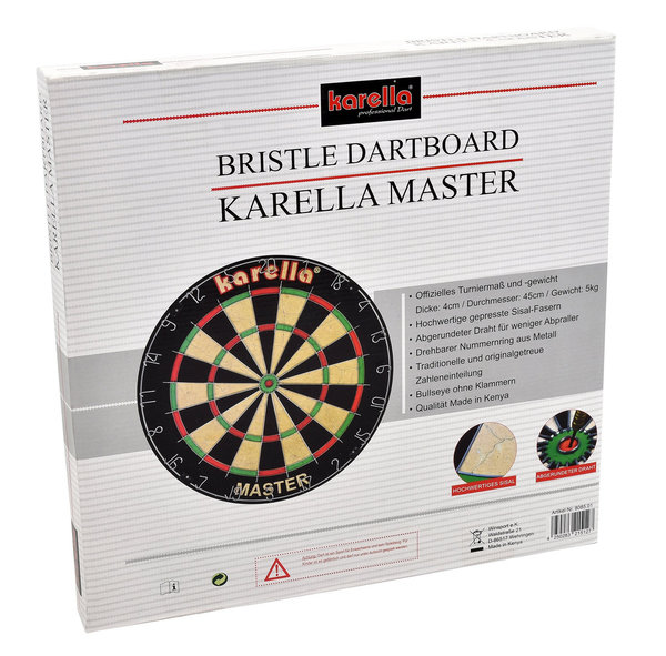 Dartboard Karella Master im Set  2 Satz