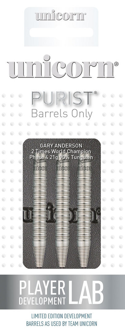 Barrels Unicorn Phase 4 Gary Anderson 21Gr